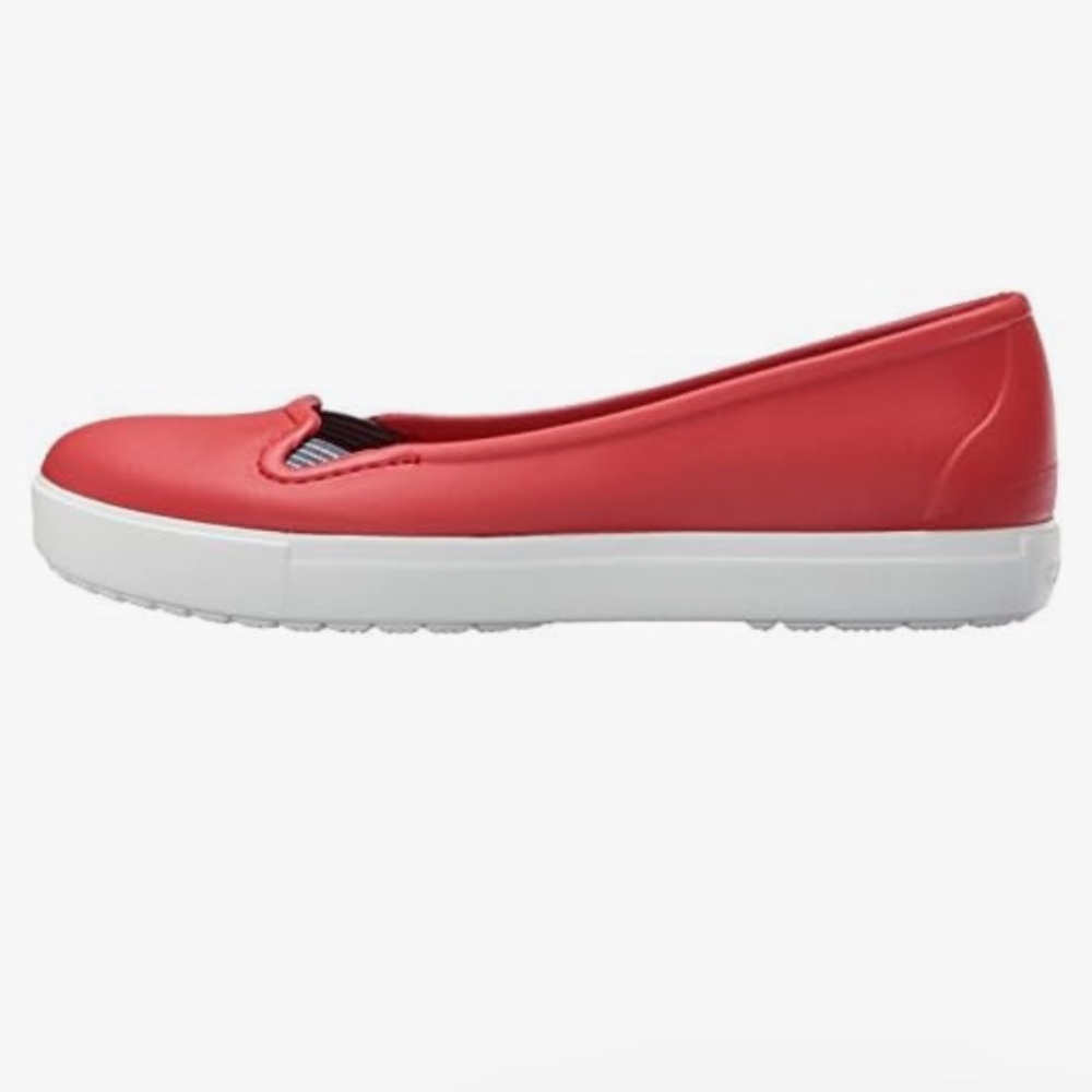 Crocs red citilane flat casual slip on shoes - Picture 3 of 11